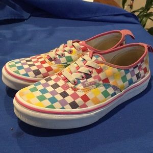 Girls checkered vans